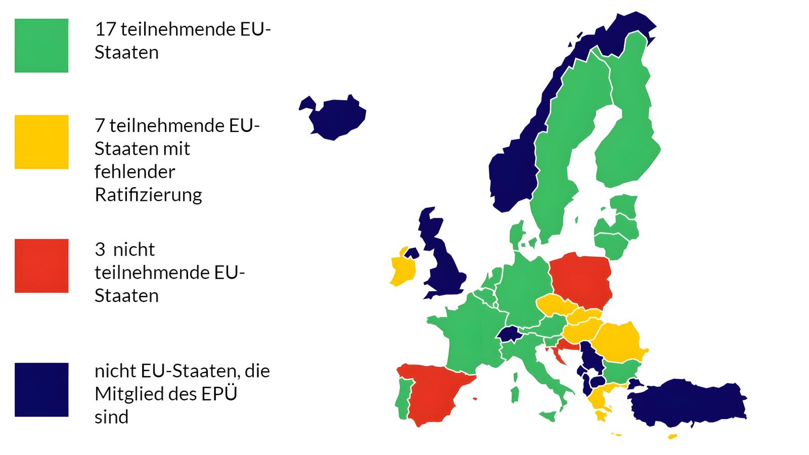 Karte Einheitspatent